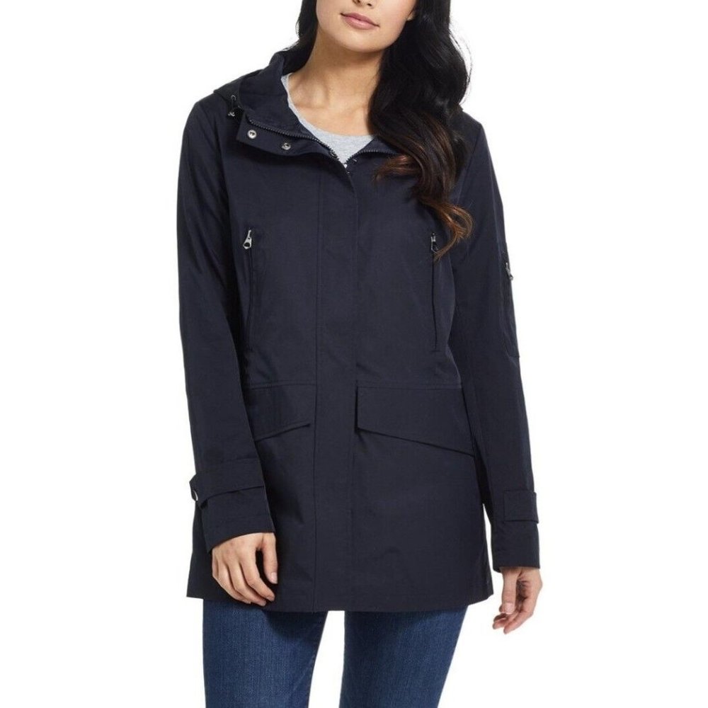 NWOT ELLEN TRACY Women's City Rain Jacket with Hood Size Small